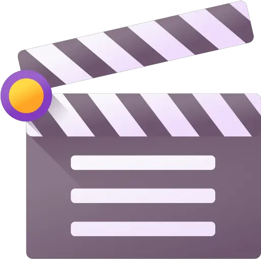 Clapperboard Free Cinema Icons Gif Png Movie Action Icon