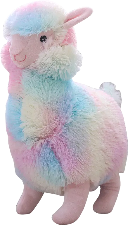 Toy Doll Rainbow Lovely Alpaca Llama Rainbow Llama Plush Png Llama Transparent