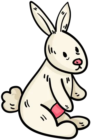 Easter Bunny Cartoon Illustration Transparent Png U0026 Svg Domestic Rabbit Bunny Transparent