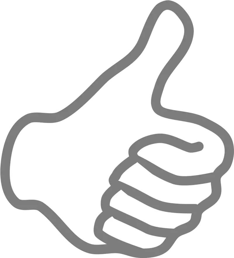 Download White Thumbs Up Png Transparent Png Png Thumb Black And White Thumbs Down Png