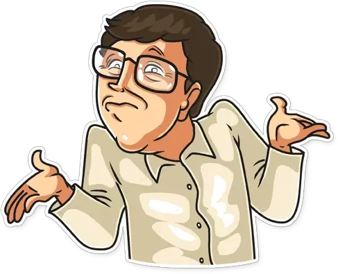 Telegram Sticker 19 From Collection Bill Gates Png Transparent