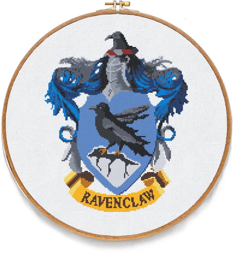 Ravenclaw Crest Png Ravenclaw Cross Stitch Pattern Hogwarts Transparent