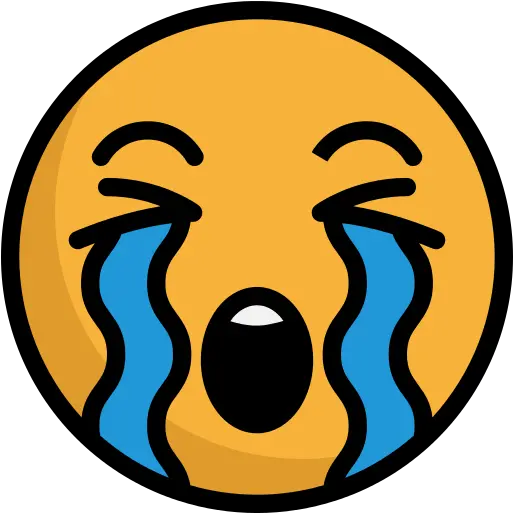 Crying Emoji Png Icon Crying Face Emoji Black And White Cry Emoji Png