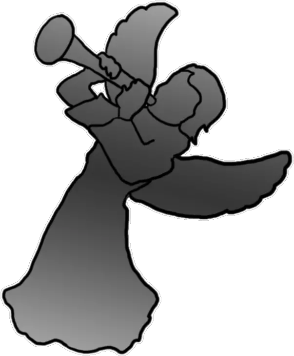 Angel Silhouettes Trumpet Png Angel Silhouette Png