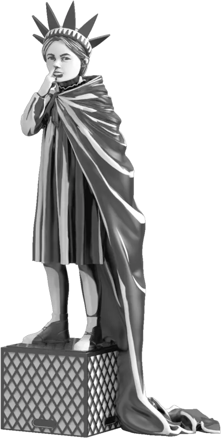 Liberty Girl By Brandalised Liberty Girl Mighty Jaxx Png Statue Of Liberty Transparent