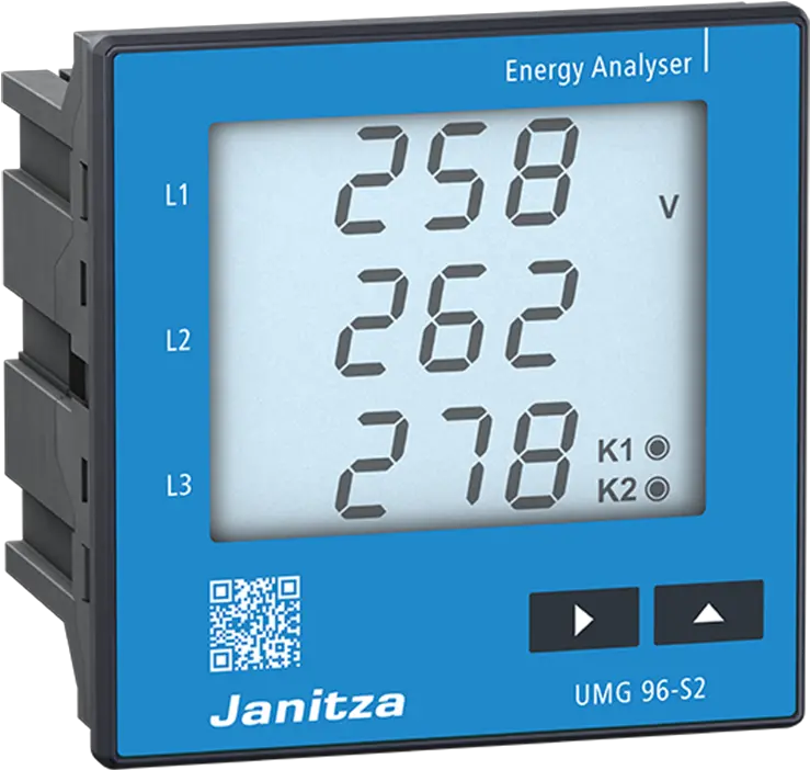 Energiemessgerät Umg 96 S2 Janitza Electronics Display Device Png Energy Transparent