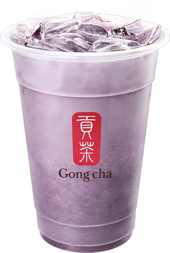 Purple Sweet Potato Milk Tea Gong Cha Png Bubble Tea Png