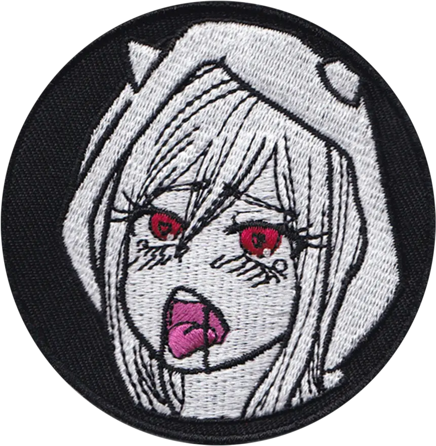 Aiko Ahegao Patch Cartoon Png Ahegao Transparent