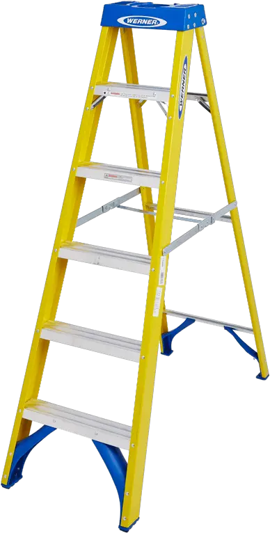 Werner 6 Rung Step Ladder Ladder Png Ladder Png