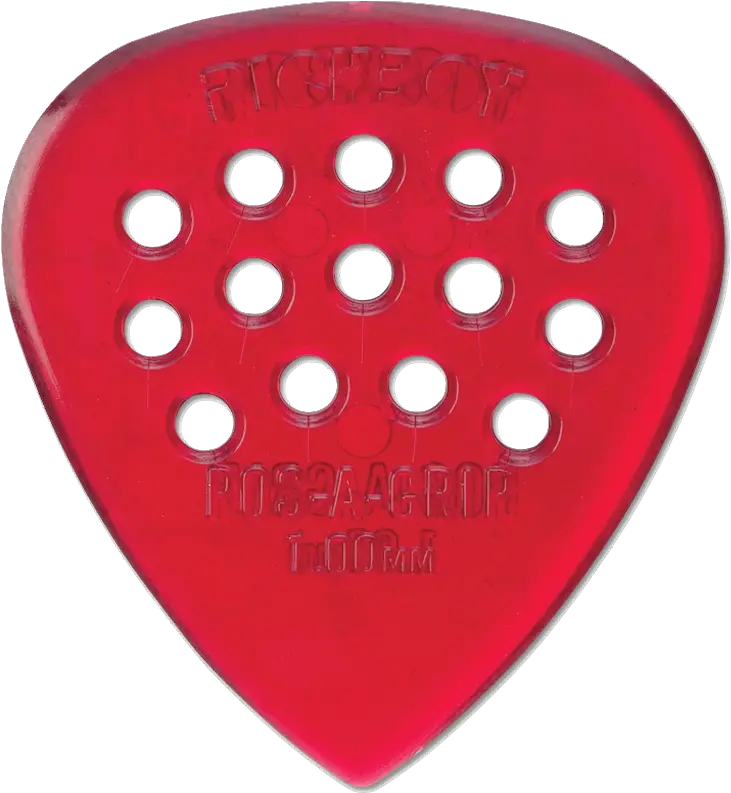 Heavy Red Polycarb Pos A Grip Guitar Pick Guitar Pick Png Guitar Pick Png