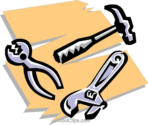 Hammer Pliers Wrench Royalty Free Vector Clip Art Martelo E Chave De Fenda Png Technology Clipart Png