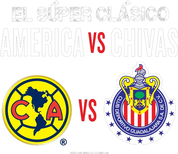 El Super Clasico Club America Vs Club Deportivo Guadalajara Sa De Cv Logo Black And White Png Club America Logo