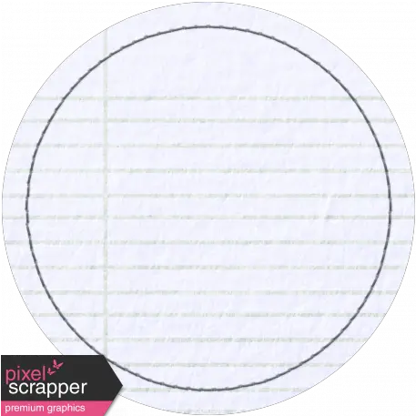 Notebook Paper Circle With Stitching Graphic By Marisa Lerin Dot Png Notebook Paper Transparent Background