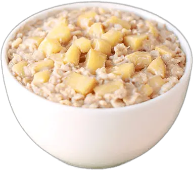 Apple Cubes Transparent Png Bowl Oatmeal Png