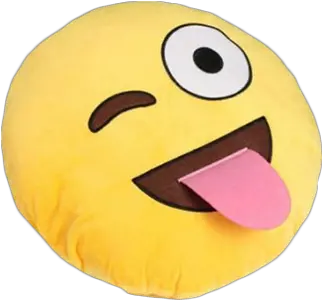 Tongue Out Emoji Pillow Png