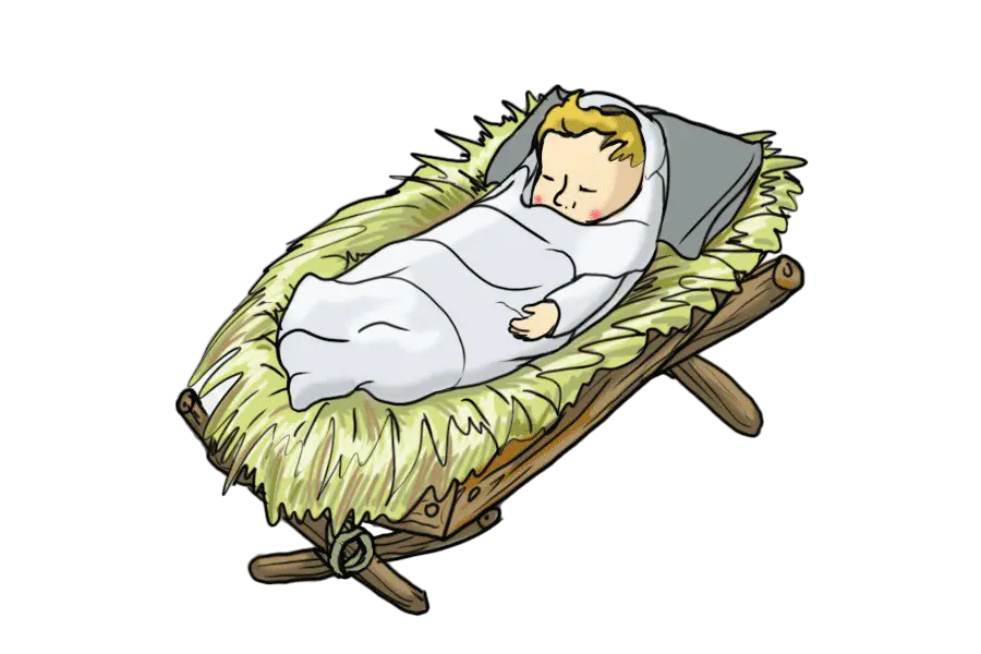 Hiiraantimes Cartoon Baby Jesus Nativity Png Crib Png