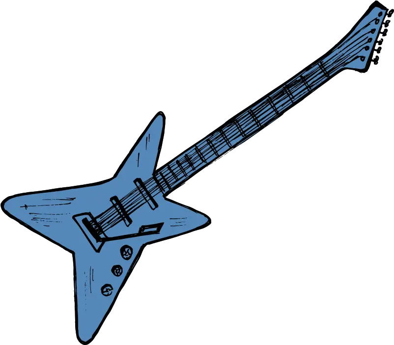 Electric Guitar Drawing Vector Eps Svg Png Transparent Electric Guitar Drawing Guitar Transparent Background