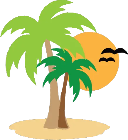 Beach Icon Png Transparent Image Clip Art Palm Tree Beach Background Png