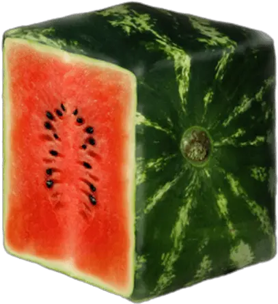 Sliced Square Watermelon Transparent Png Stickpng Do Watermelons Look Like In Japan Melon Png