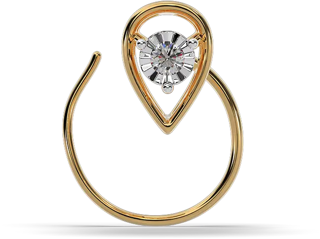 Orra Diamond Nosepin Engagement Ring Png Nose Ring Png