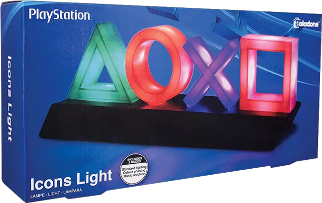 Lampa Led Playstation Icons Buttons Black Paladone Pe Darwinmd Led Light Icon Playstation Png Playstation Icon Lights