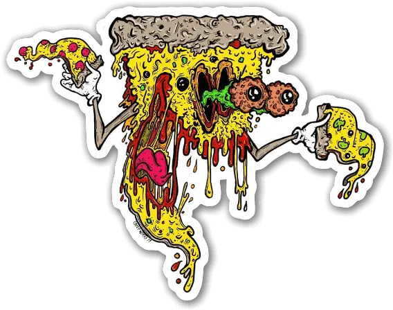 Monster Pizza Clip Art Png Pizza Cartoon Png