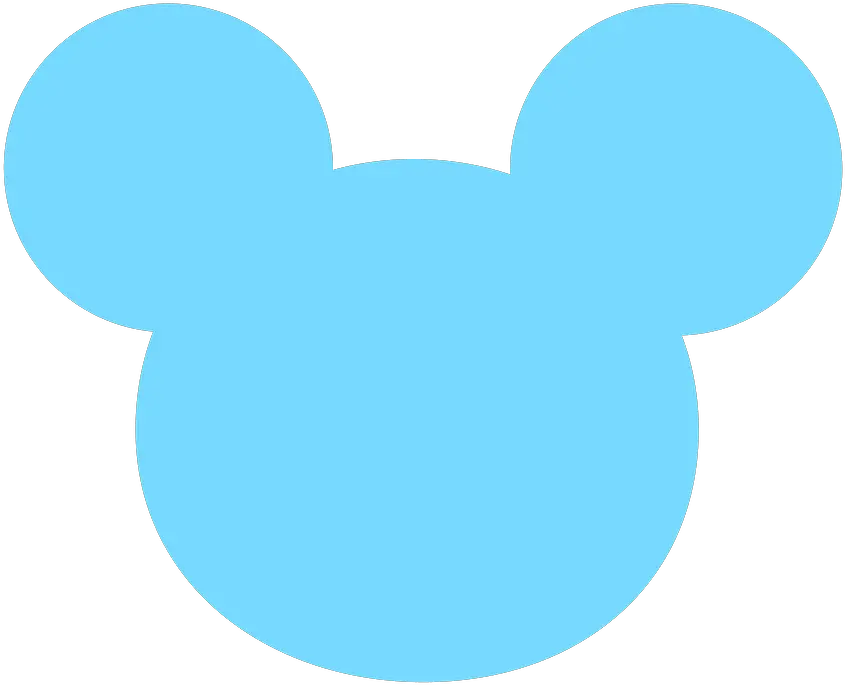 Head Clipart Mickey Mouse Mickey Mouse Ears Blue Png Mickey Mouse Head Png