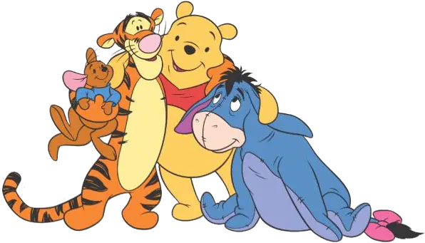 Download Winnie The Pooh Group Clipart Tigro Winnie The Transparent Winnie The Pooh Group Png Winnie The Pooh Transparent Background