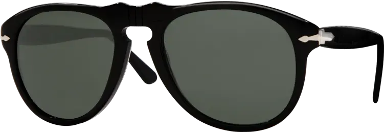 Po0649 Persol 0649 Black Crystal Green Polarized Png Steve Mcqueen Fashion Icon