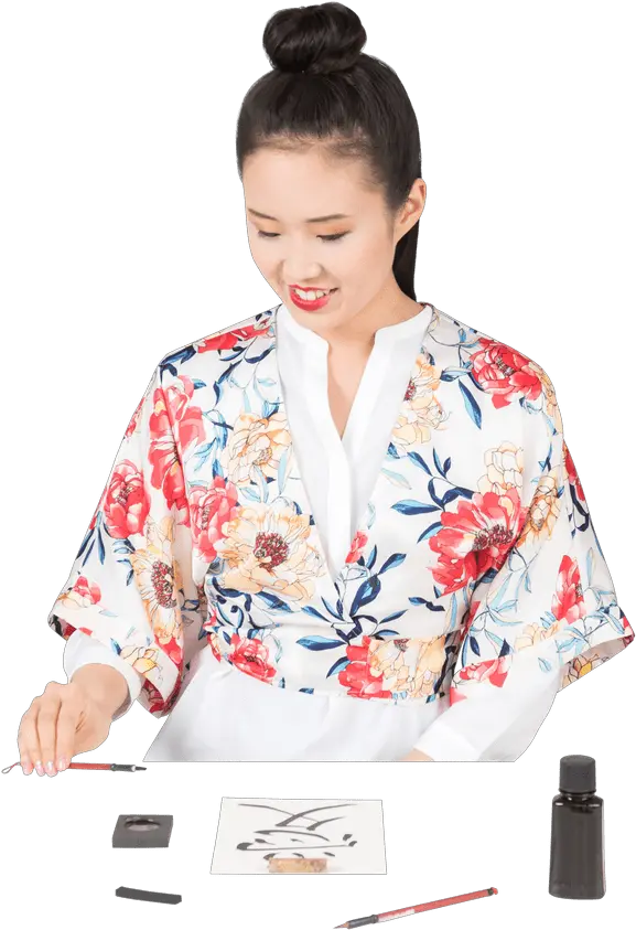 Black Hair Png Photos Pictures Kimono Women Hair Png