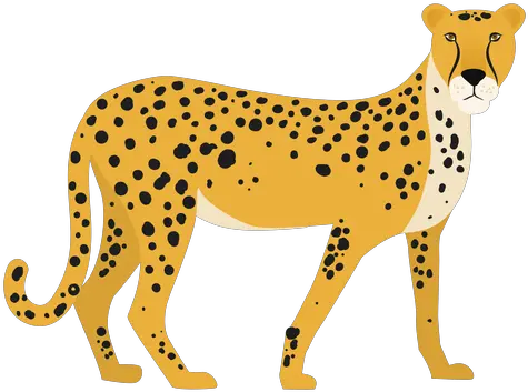 Cheetah Illustration Transparent Png U0026 Svg Vector File Cheetah Illustration Cheetah Print Png