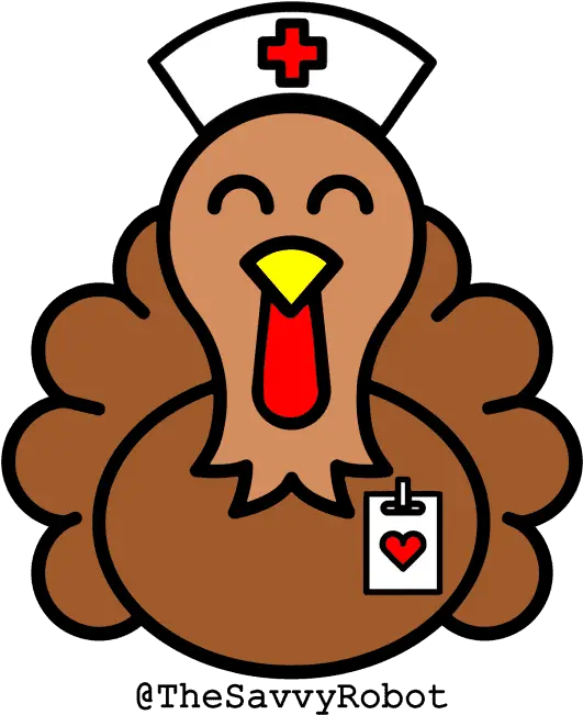 Thanksgiving Nurse Turkey Rainbow Murakami Flower Png Turkey Png