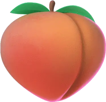Peach Animated Emoji Sticker Peach Animated Png Peach Emoji Transparent