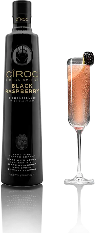 Black Raspberry Royale Ciroc Black Raspberry Vodka Png Champagne Splash Png