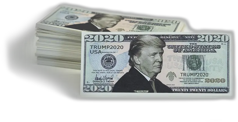 100 Bills Trump 2020 Dollar Bills Png 100 Dollar Bill Png