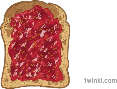 Slice Of Toast With Jam Spanish Food Breakfast Bread Baked Goods Png Toast Png