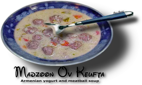 Thearmeniankitchencom U0027luckyu0027 Meatball And Madzoon Asian Soups Png Meatball Png