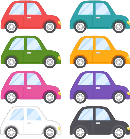 Cars 8 Colors Free Png And Vector Picaboo Free Vector Colorful Car Png Vector Cars Png