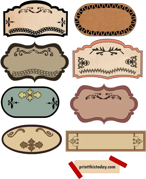 Png Jar Labels Free Printable Vintage Label Template Labels Png