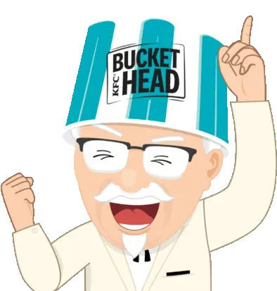 Kfc Kfcaustralia Gif Bbl Gif Bucket Head Png Kfc Colonel Icon