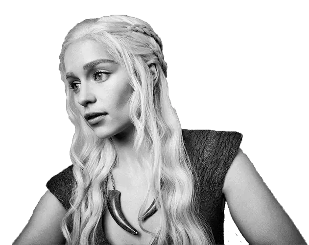 White Photograph Of Emilia Clarke Emilia Clarke Black And White Png Daenerys Png