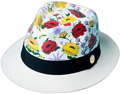 Short Fedora Summer Hat Flowers Fedora Png Fedora Transparent