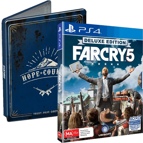 Download Far Cry 5 Deluxe Steel Book Edition Ps4 Steelbook Xbox One Far Cry 5 Deluxe Edition Png Far Cry 5 Png