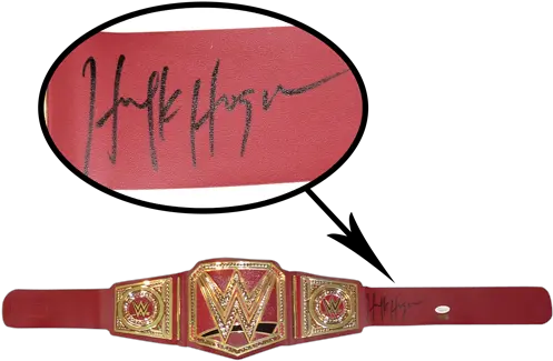 Hulk Hogan Autographed Wrestling Championship Belt Jsa Collar Png Hulk Hogan Png