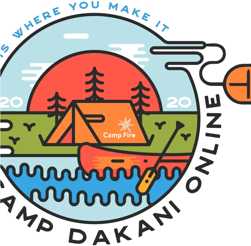Camp Dakani Offers Virtual Summer Lake Badge Logo Png Summer Camp Icon