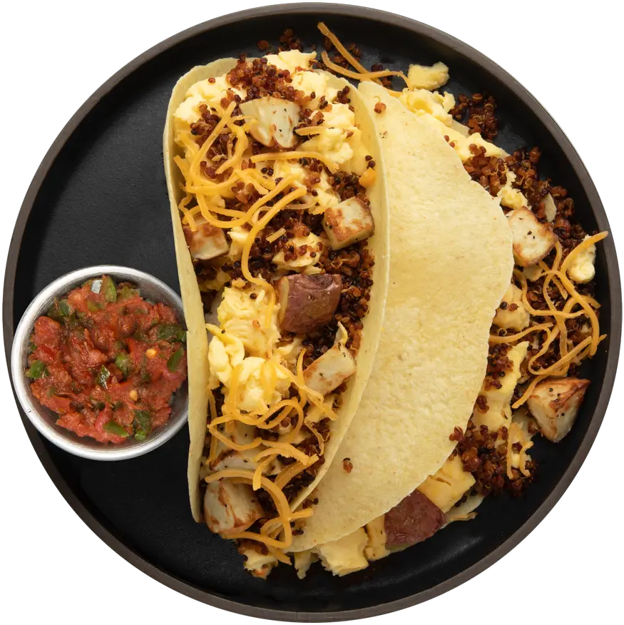 Quinoa Chorizo Breakfast Tacos Transparent Breakfast Tacos Png Tacos Png