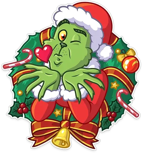 Grinch Stole Christmas Stickers Live Wa Stickers Grinch Christmas Png Grinch Icon