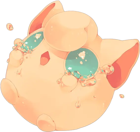 Jigglypuff Pokemon Drawn By Hidekol33l3b Danbooru Kawaii Jigglypuff Png Jigglypuff Transparent