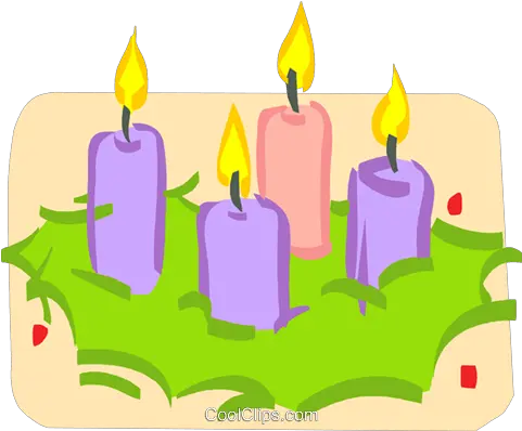 Advent Candles In A Wreath Royalty Free Label Of Advent Wreath Png Advent Wreath Png