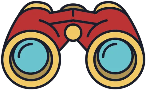 Binoculars Colorful Icon Stroke Transparent Png U0026 Svg Vector Binocular Png Binoculars Icon